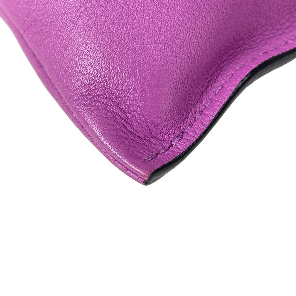 Loewe Shoulder Bag Flamenco Pocket Purple Leather — view 6