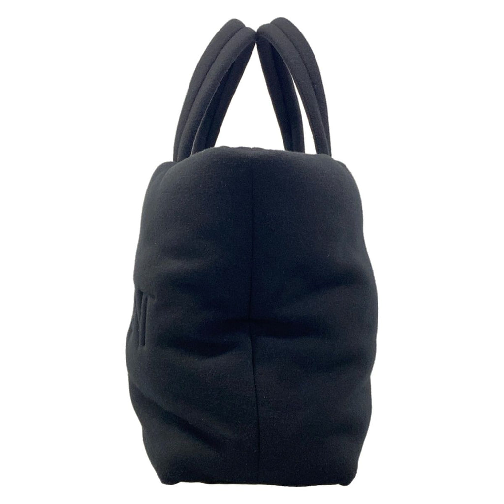 Saint Laurent Paris Tote Black Embossed Logo Cotton Leather — view 4