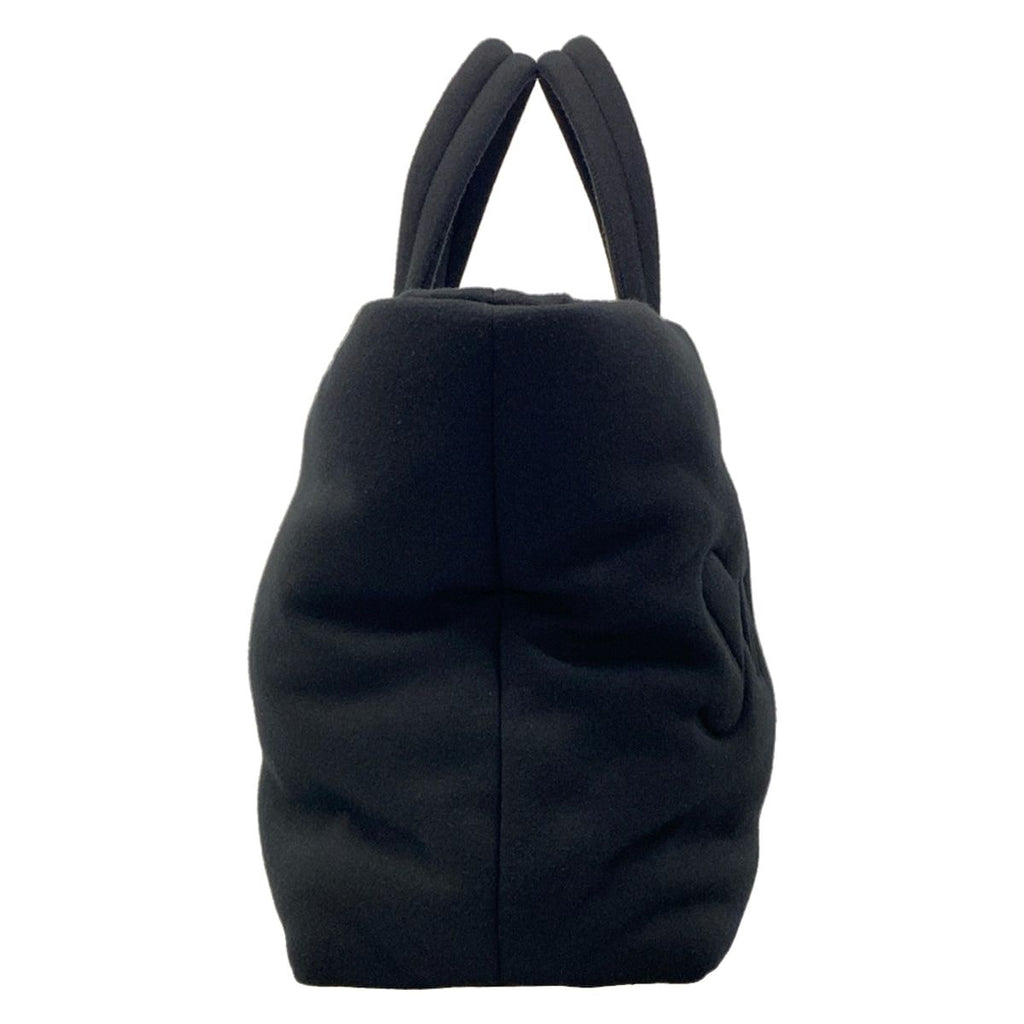 Saint Laurent Paris Tote Black Embossed Logo Cotton Leather — view 2