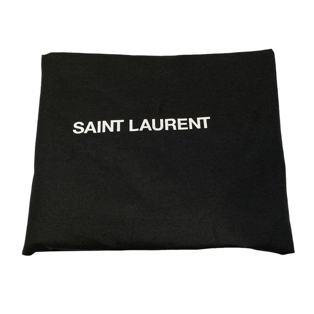 Saint Laurent Paris Tote Black Embossed Logo Cotton Leather — view 8