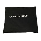 Saint Laurent Paris Tote Black Embossed Logo Cotton Leather — view 8