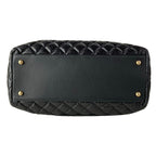Chanel Shoulder Bag Quilted Black Matte Togo Chain 2-Way — view 5