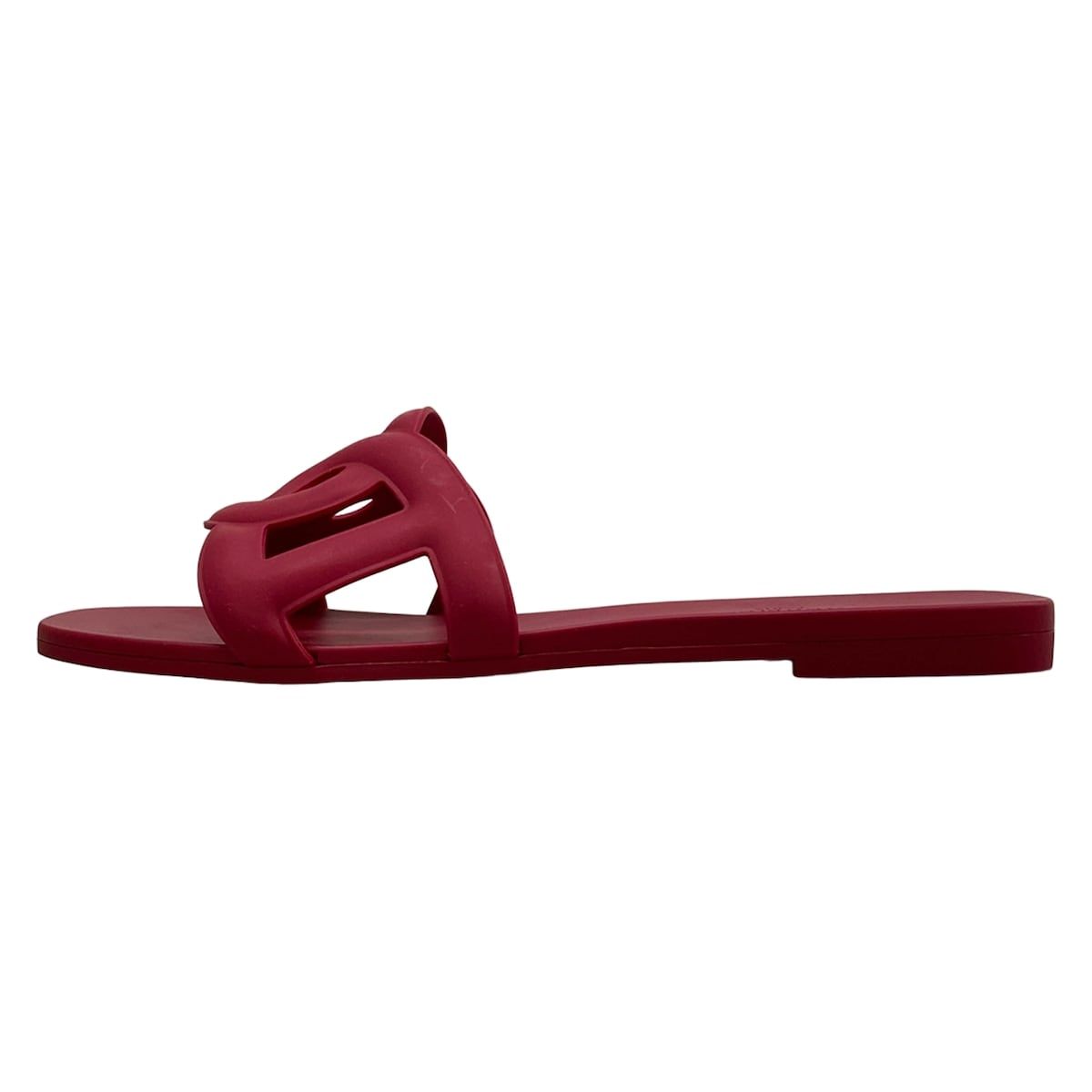 Hermes Beach Sandals 38 Aloha Bordeaux Chaine D'ancre