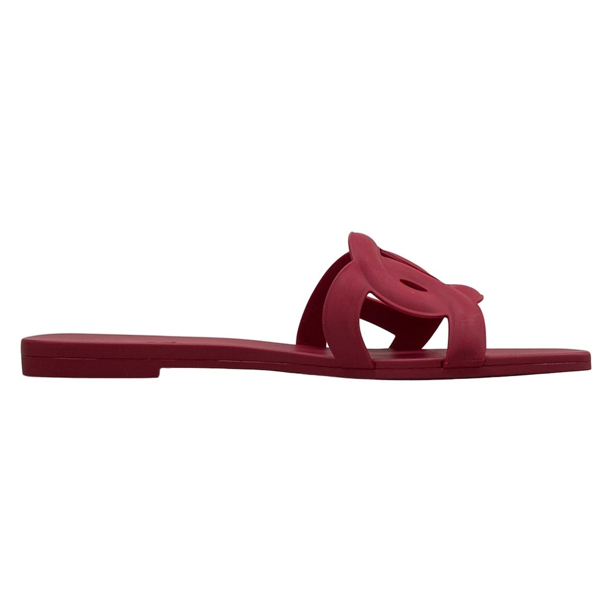 Hermes Beach Sandals 38 Aloha Bordeaux Chaine D'ancre — view 2