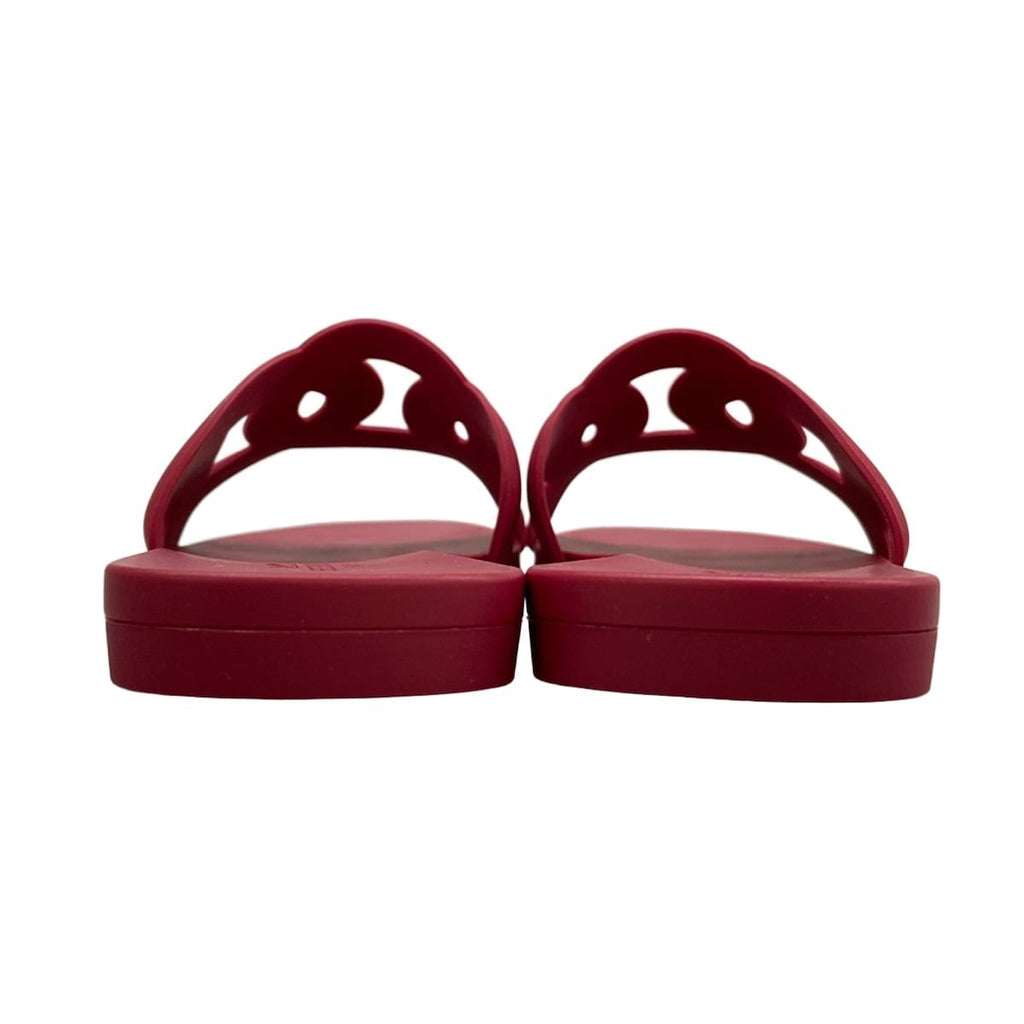 Hermes Beach Sandals 38 Aloha Bordeaux Chaine D'ancre — view 6