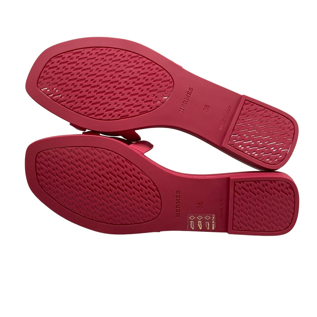 Hermes Beach Sandals 38 Aloha Bordeaux Chaine D'ancre — view 8