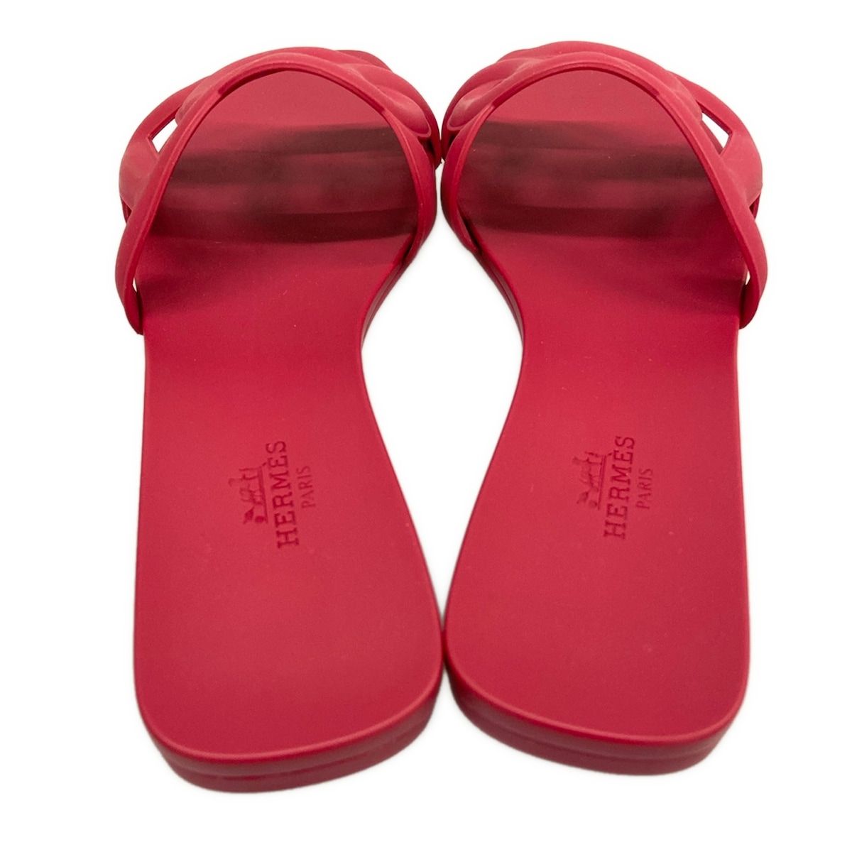 Hermes Beach Sandals 38 Aloha Bordeaux Chaine D'ancre — view 7