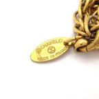 Chanel Necklace Gold Loupe Double Strand CC Logo — view 5