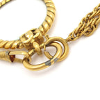Chanel Necklace Gold Loupe Double Strand CC Logo — view 4