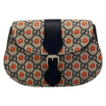 Gucci Waist Pouch GG Supreme Navy Red Yellow Children's Leather