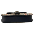 Gucci Waist Pouch GG Supreme Navy Red Yellow Children's Leather — view 5