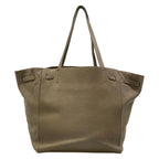 Celine Tote Cabas Phantom Small with Belt Gray Beige Leather — view 3