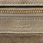 Celine Tote Cabas Phantom Small with Belt Gray Beige Leather — view 8