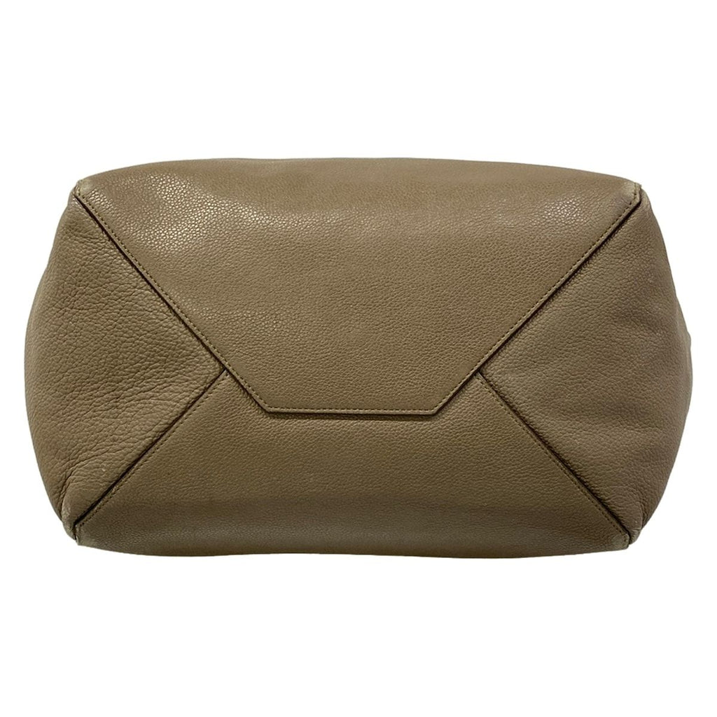 Celine Tote Cabas Phantom Small with Belt Gray Beige Leather — view 5