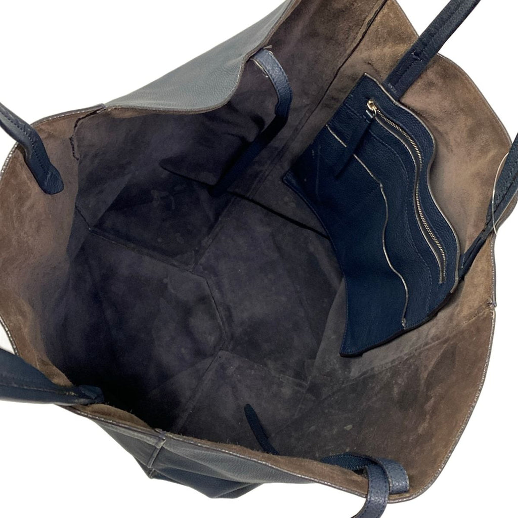 Celine Tote Cabas Phantom Navy Leather — view 7