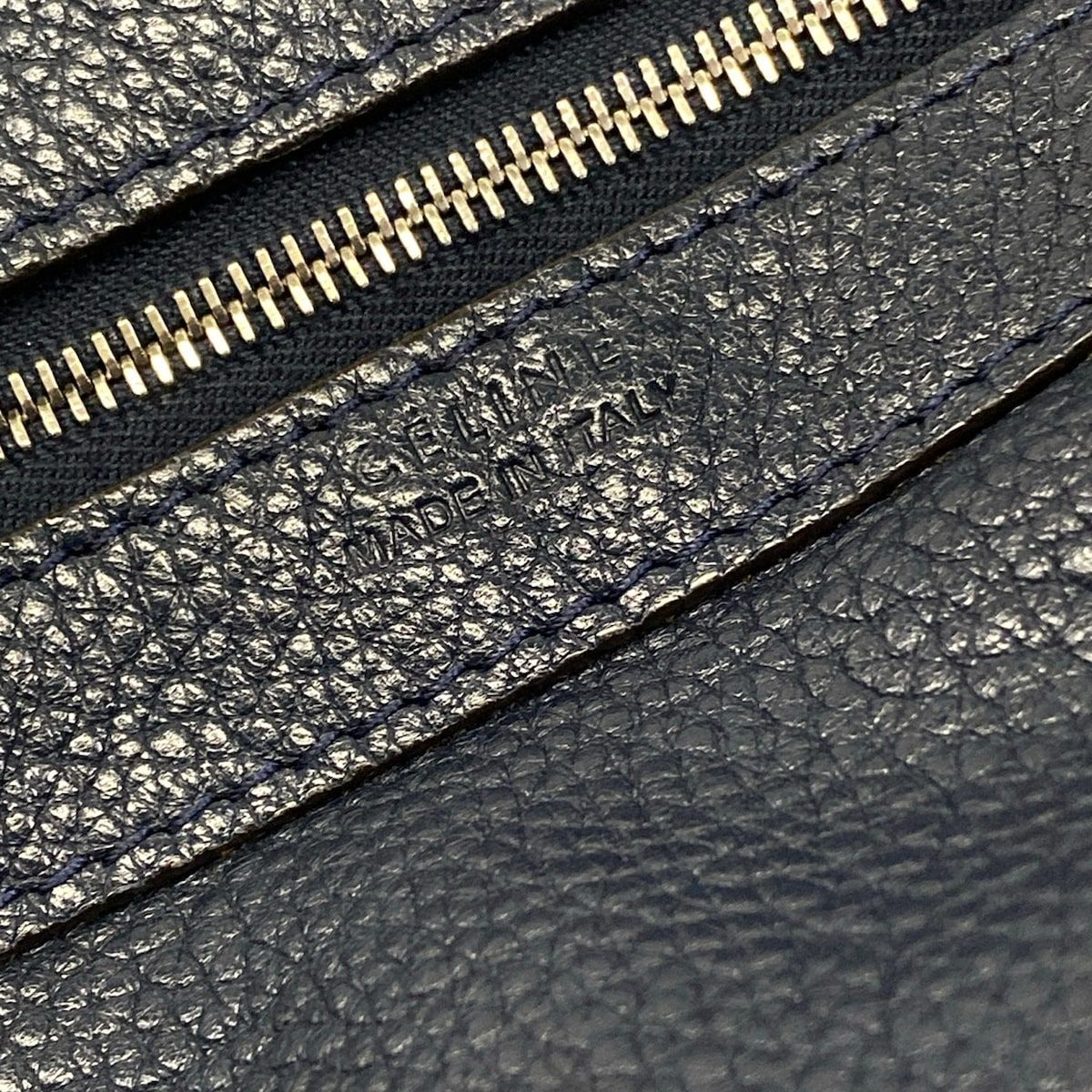 Celine Tote Cabas Phantom Navy Leather — view 8