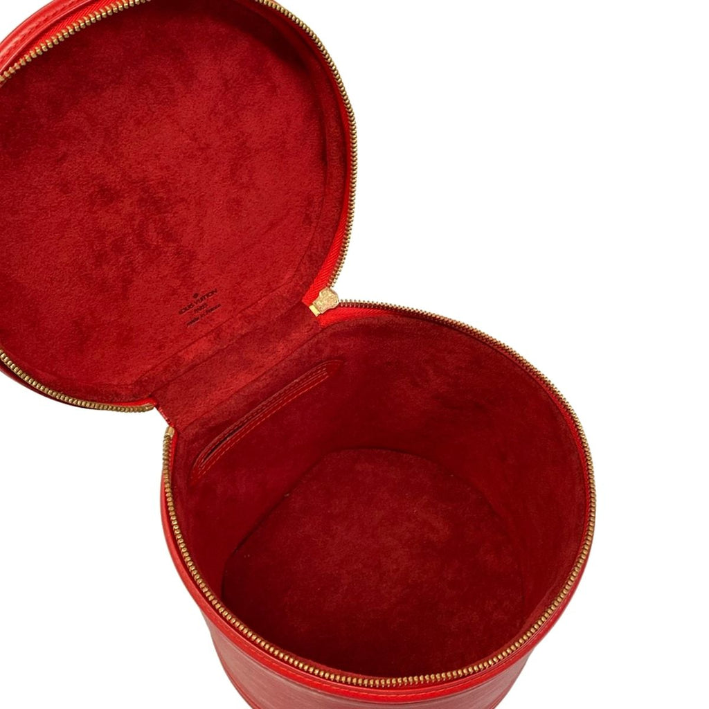 Louis Vuitton Vanity Bag Epi Cannes Castilian Red Leather — view 7