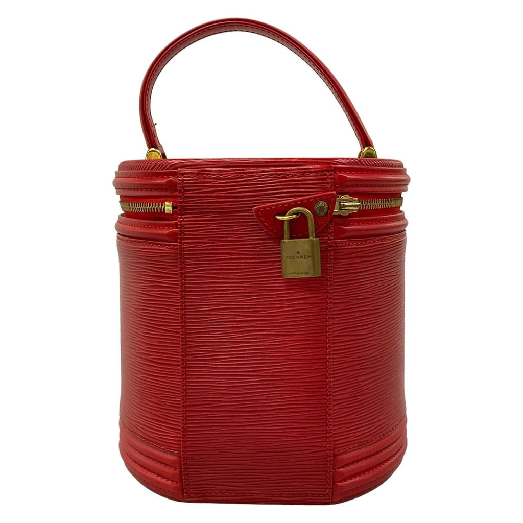 Louis Vuitton Vanity Bag Epi Cannes Castilian Red Leather — view 3