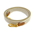 Hermes Shoulder Strap Bandouliere Sangle Cordage 25 Beige Marfa Gris Perle Gold