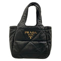 Prada Handbag Black Stitch Leather