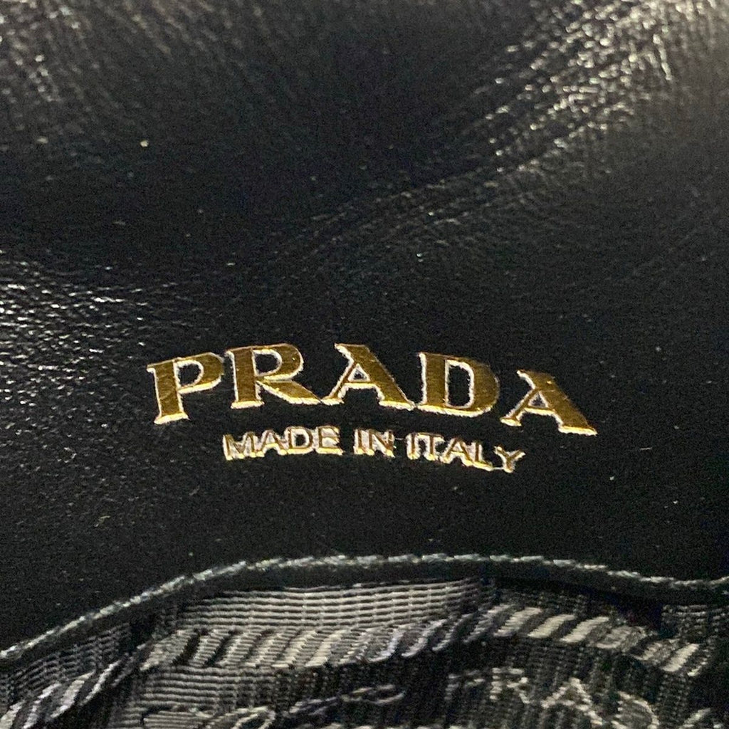 Prada Handbag Black Stitch Leather — view 9