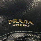 Prada Handbag Black Stitch Leather — view 9