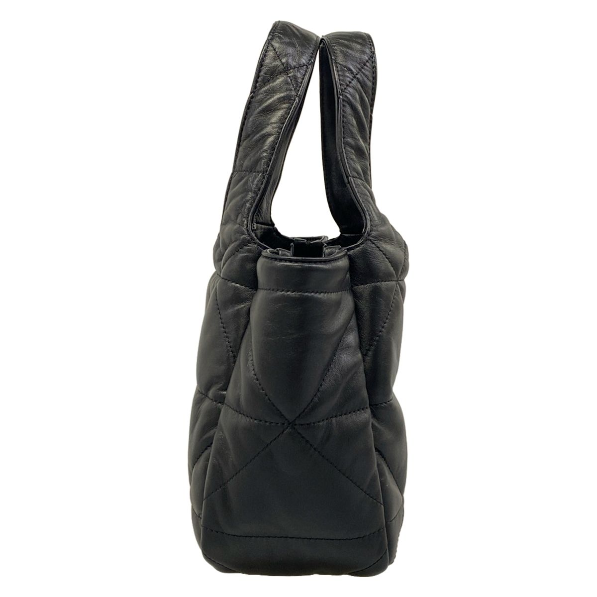 Prada Handbag Black Stitch Leather — view 2