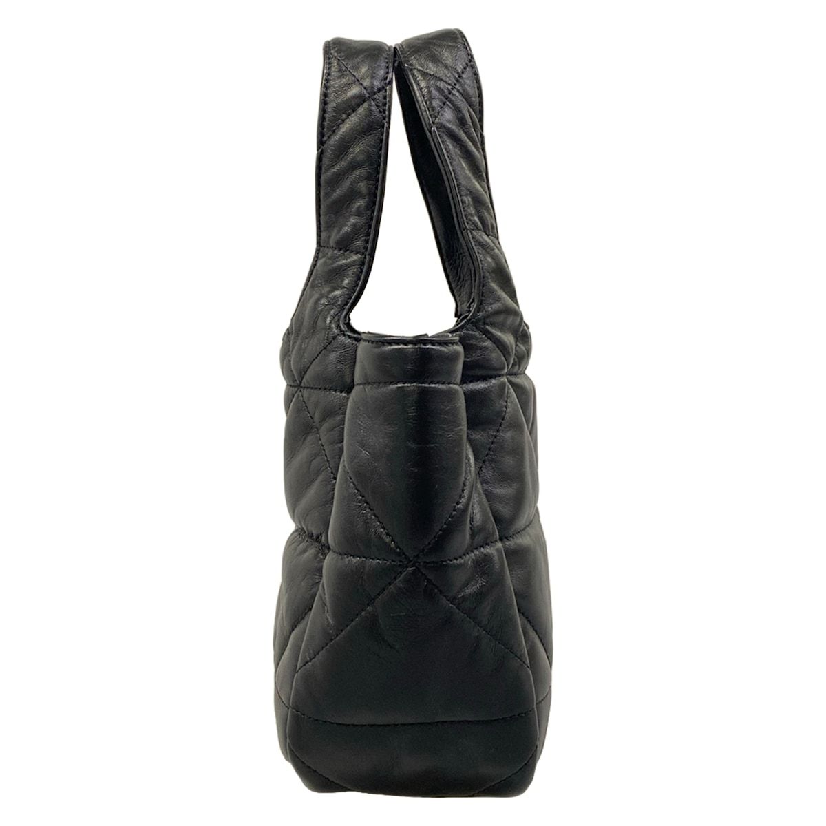 Prada Handbag Black Stitch Leather — view 4