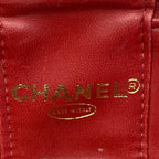 Chanel Vanity Bag Red CC Logo Gold — view 8