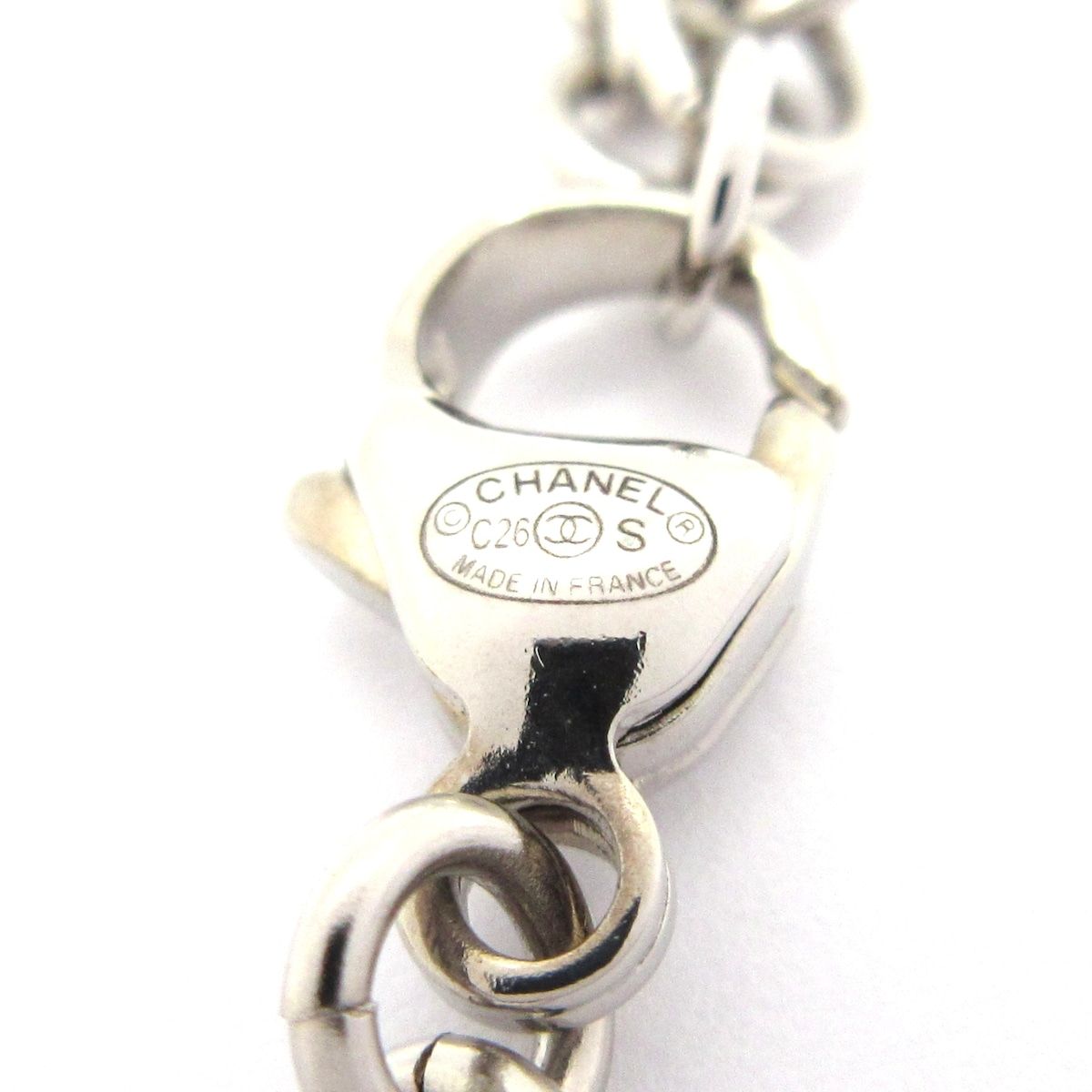 Chanel Necklace CC Logo Yellow Silver Multi Chick — view 5