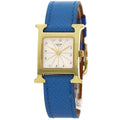 Hermes Watch Leather Silver