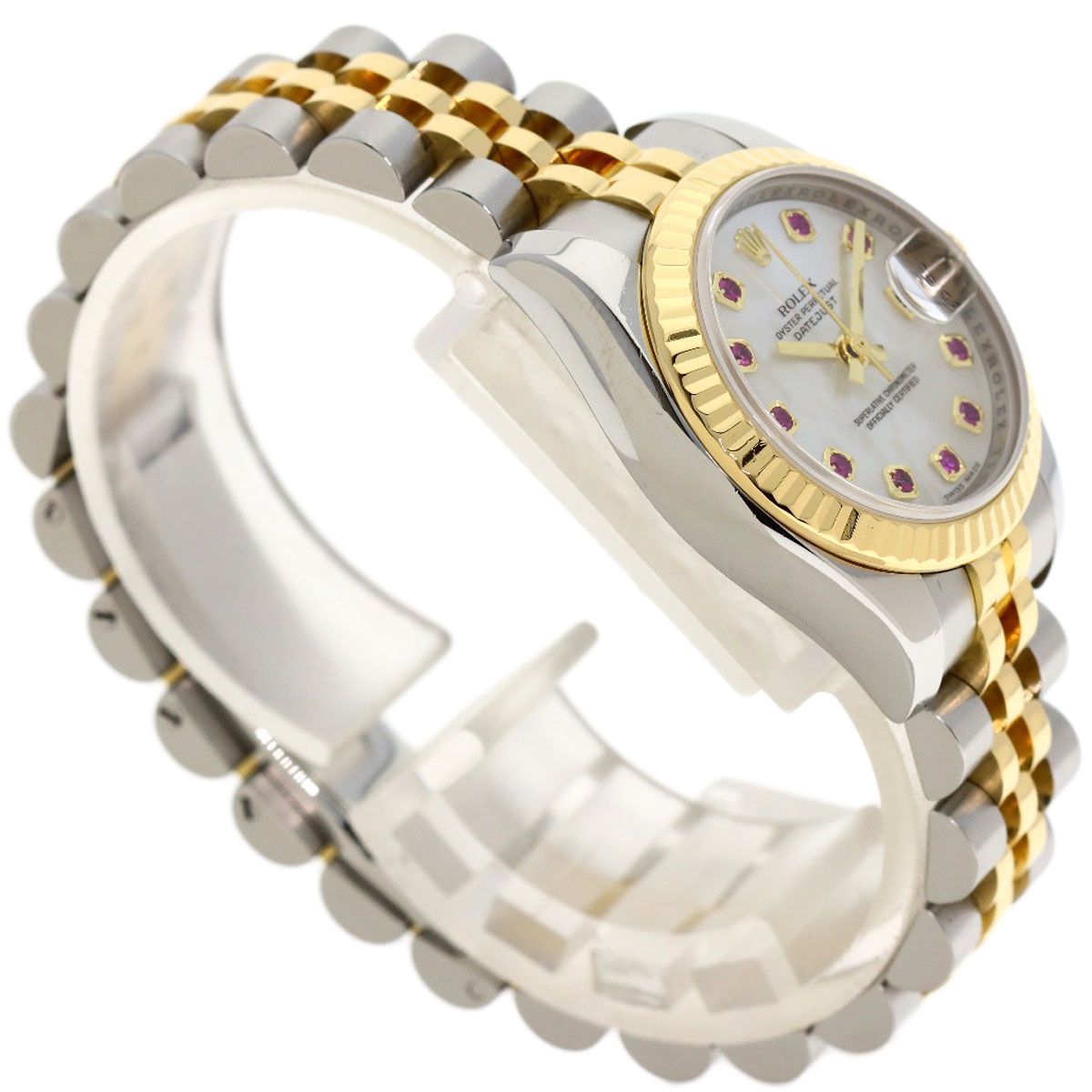 Rolex Datejust Ruby Watch SS Yellow Gold 18k — view 2