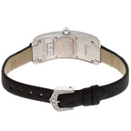 Cartier Tank S Diamond Watch 18k White Gold Leather Satin — view 7