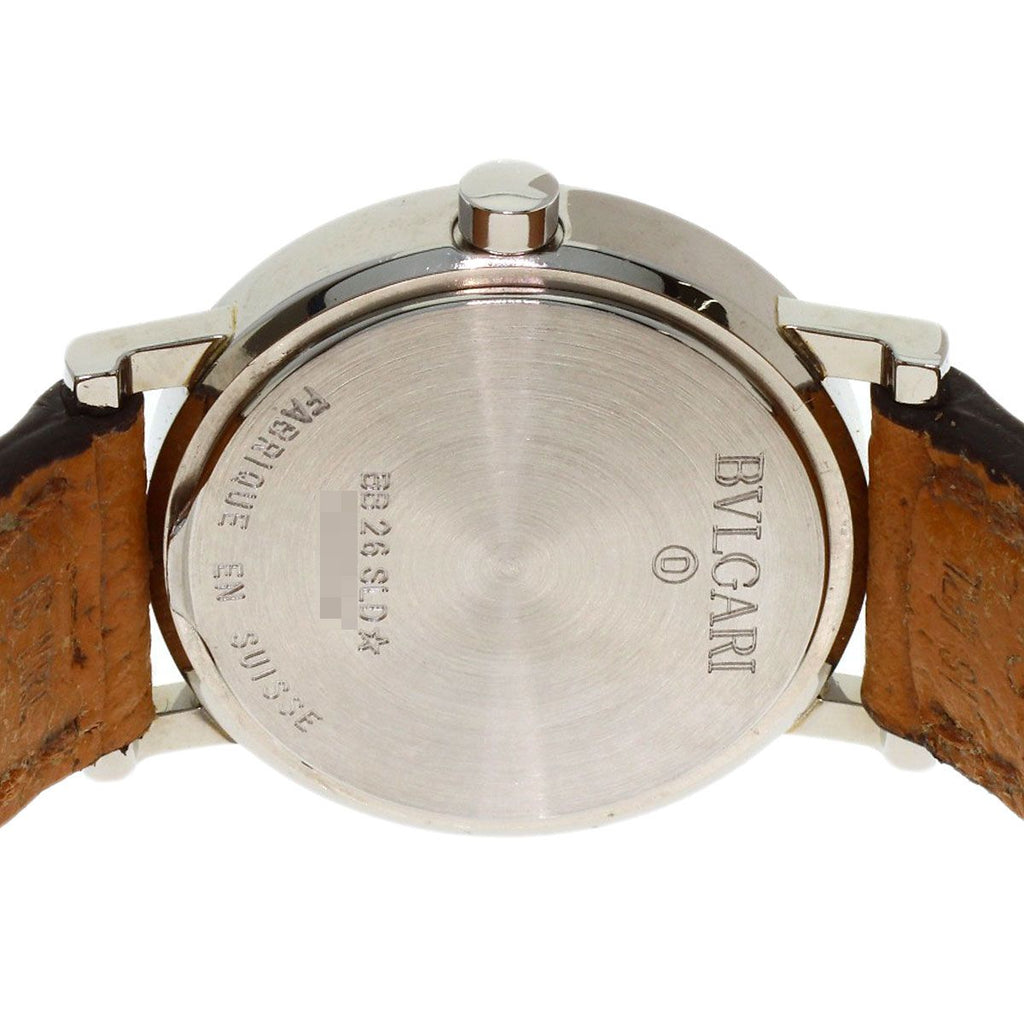 Bvlgari Watch SS Leather — view 6