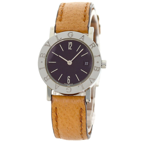 Bvlgari Watch SS Leather