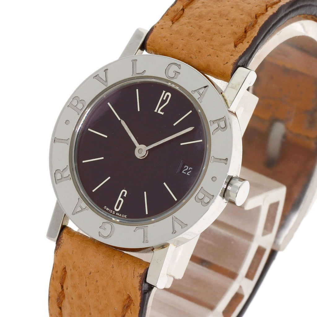 Bvlgari Watch SS Leather — view 3