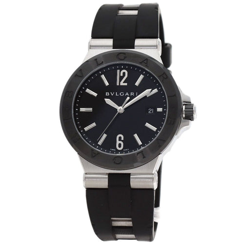 Bvlgari Diagono Date Watch SS Rubber Ceramic