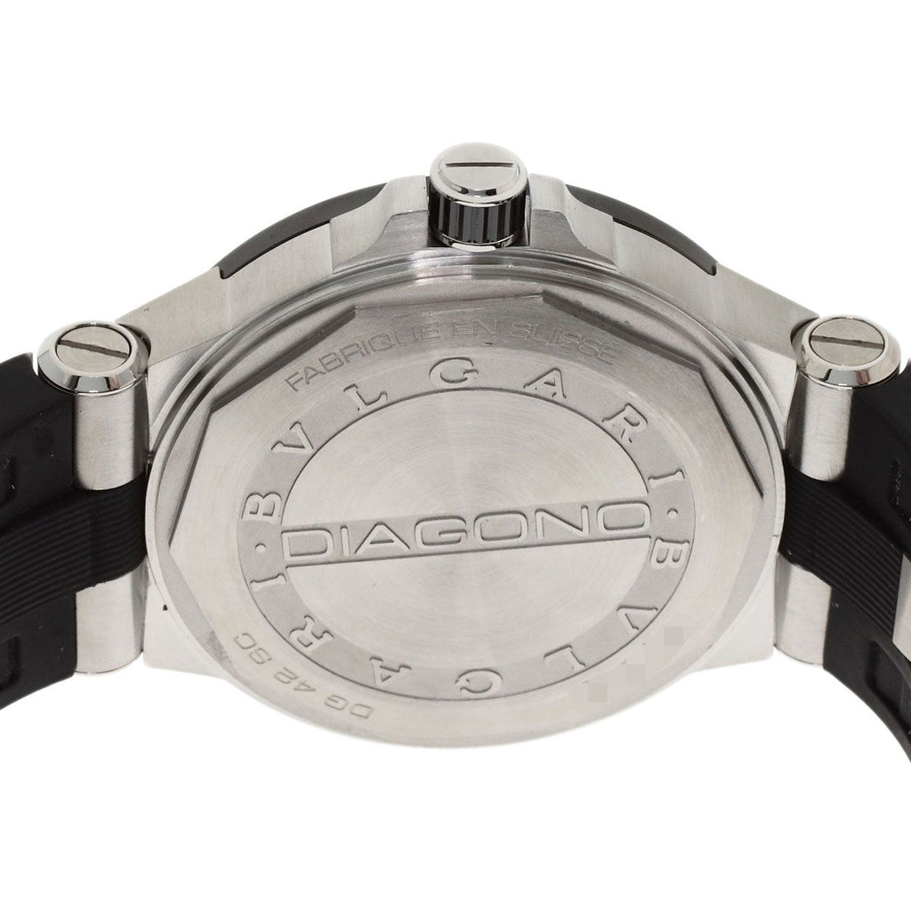 Bvlgari Diagono Date Watch SS Rubber Ceramic — view 6