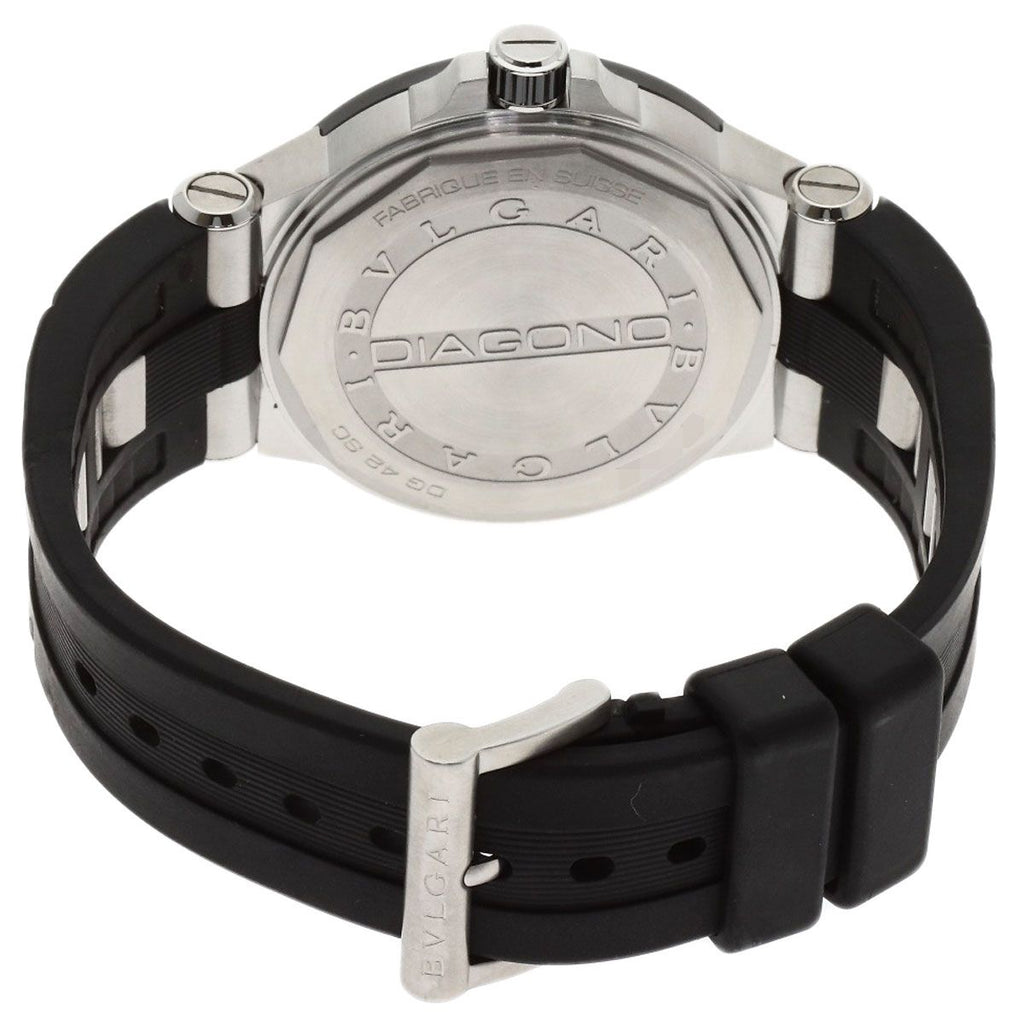 Bvlgari Diagono Date Watch SS Rubber Ceramic — view 7