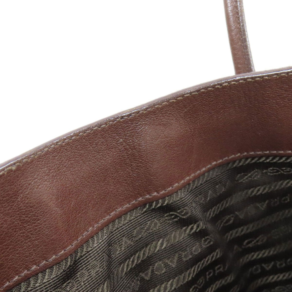 Prada Logo Tote Leather — view 9