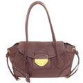Prada Logo Tote Leather