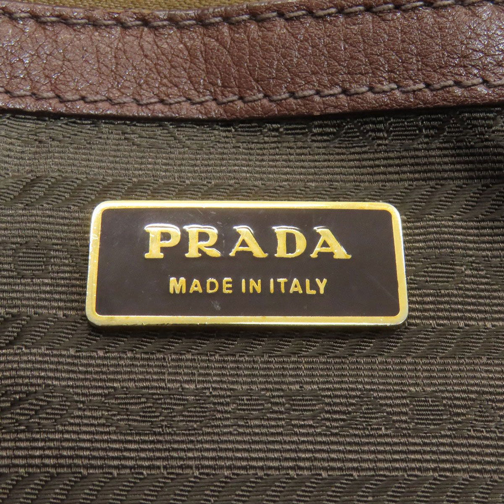 Prada Logo Tote Leather — view 6