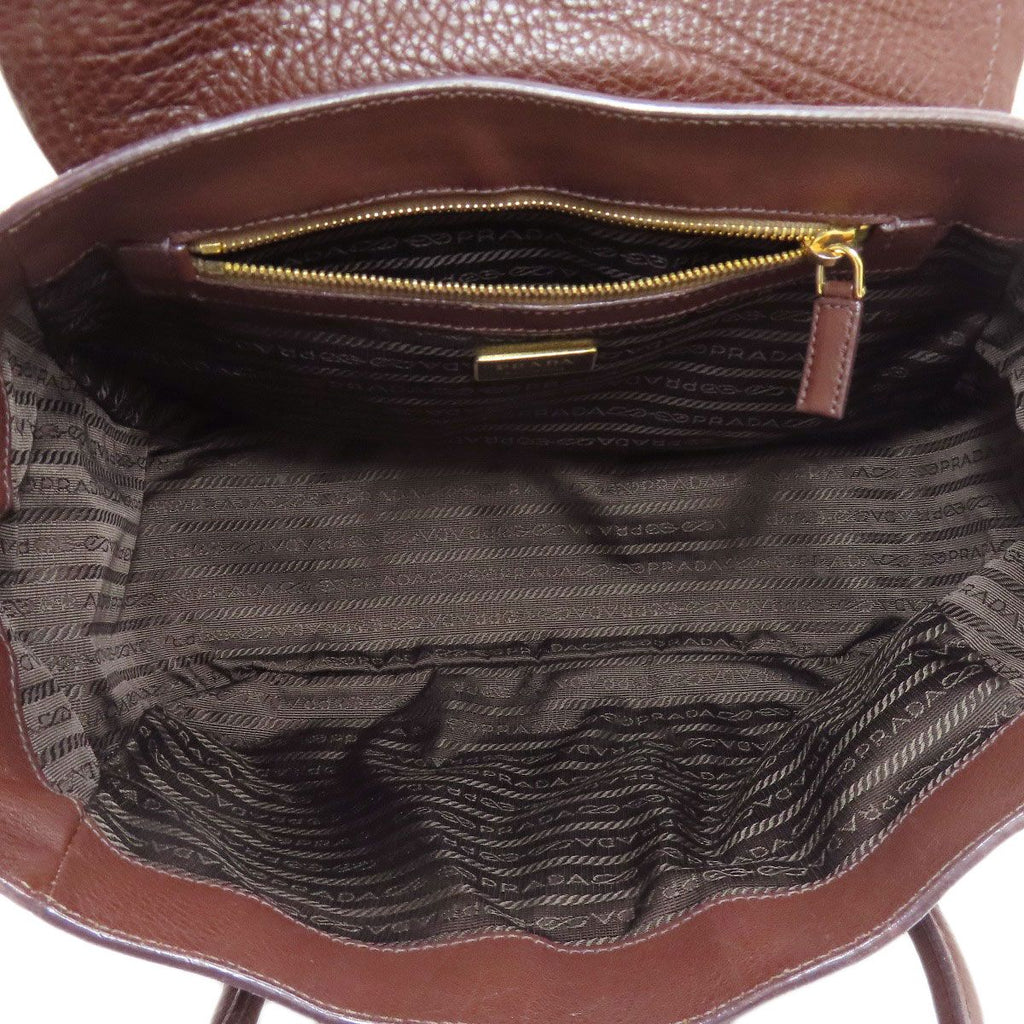 Prada Logo Tote Leather — view 5