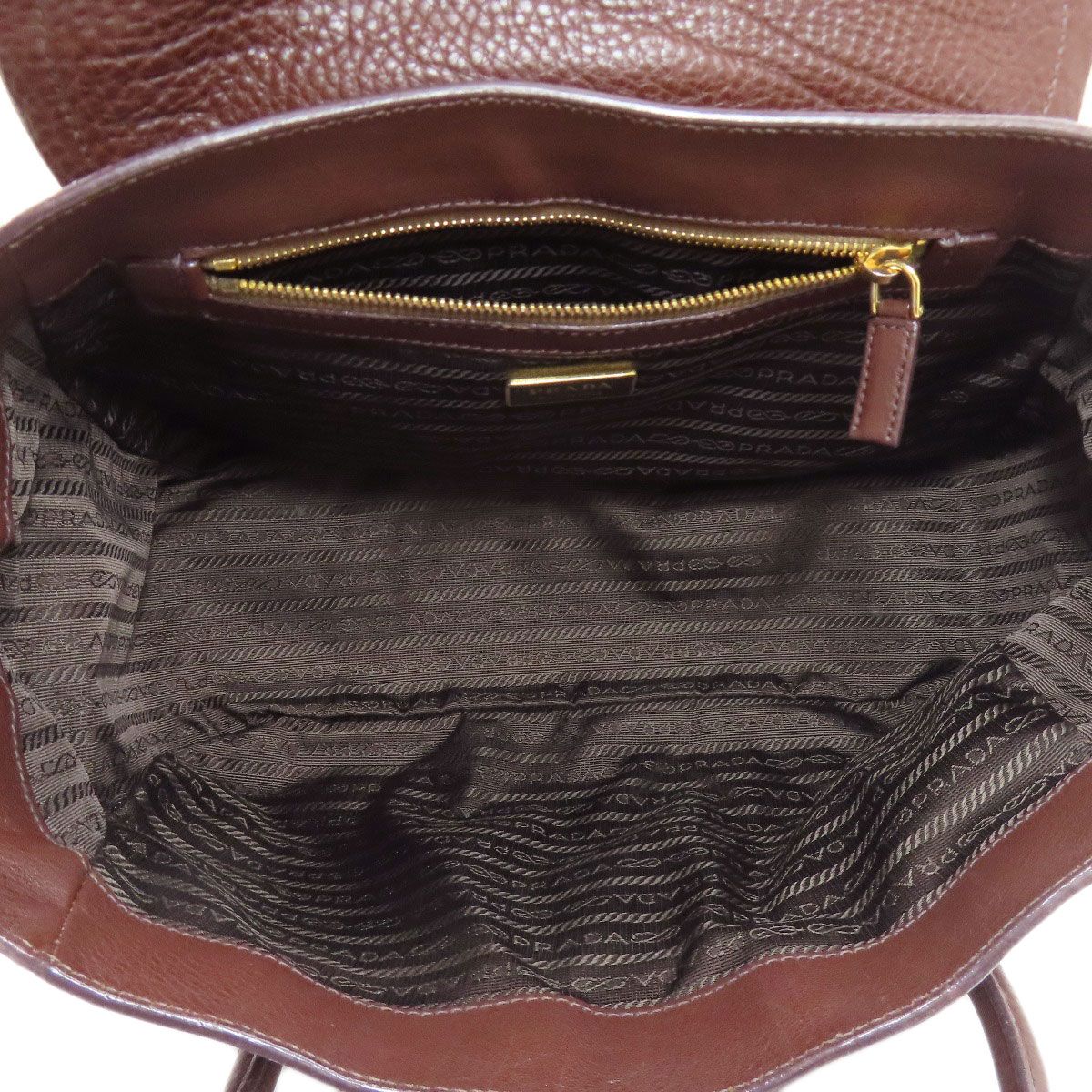 Prada Logo Tote Leather — view 5
