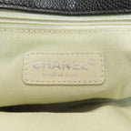 Chanel Chain Quilted Silver Tote Grained Calfskin — view 6