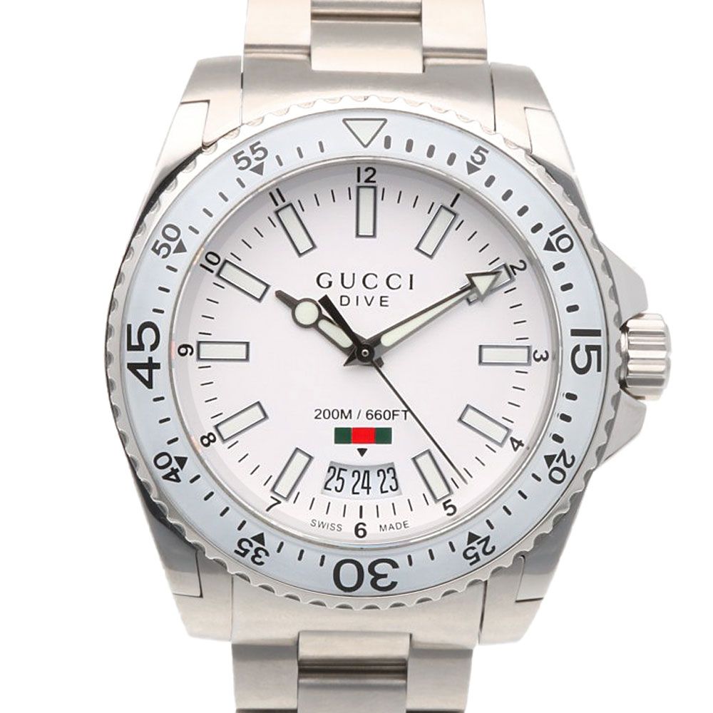 Gucci Dive Watch Stainless Steel 136.3 Quartz