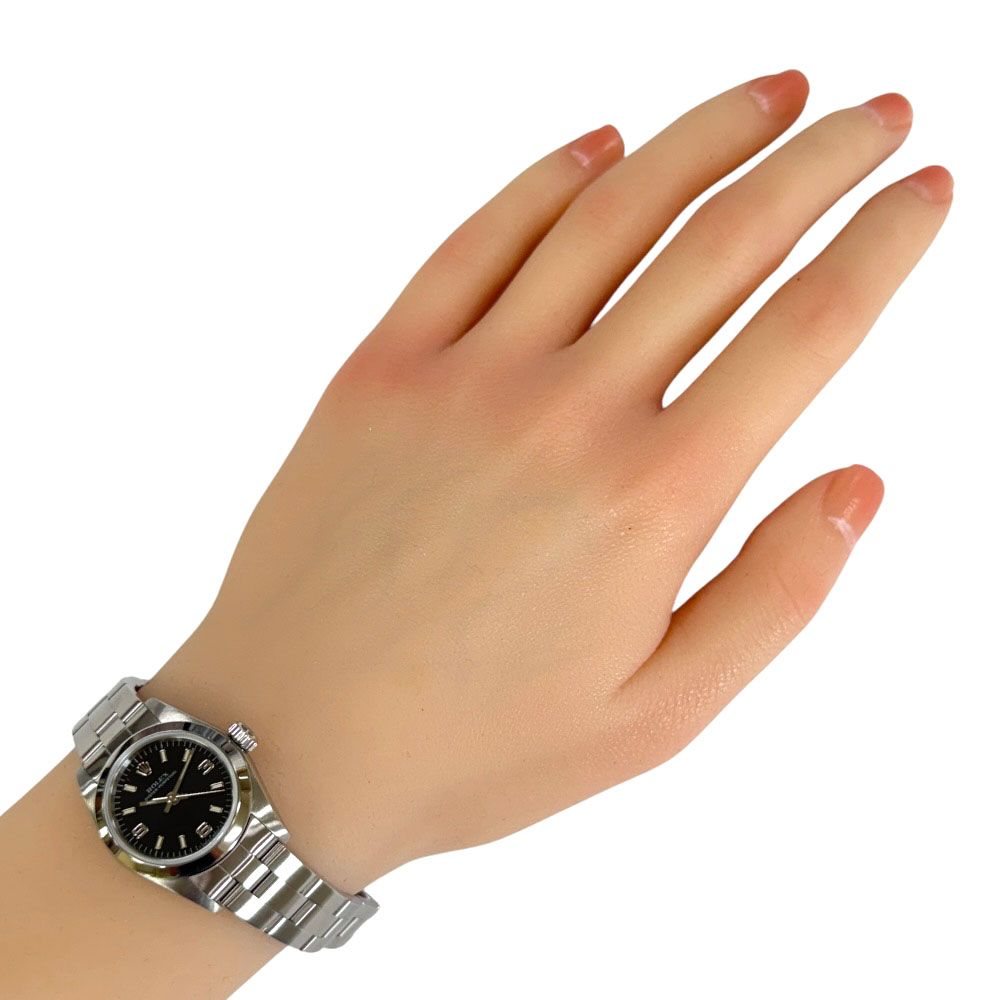 Rolex Oyster Perpetual Watch Stainless Steel Automatic Winding Overhauled Number — view 2