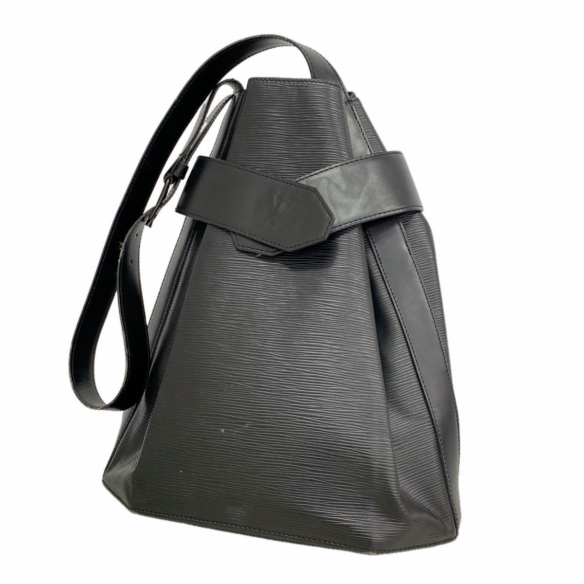 Louis Vuitton Shoulder Bag Epi Sac Depot GM Noir