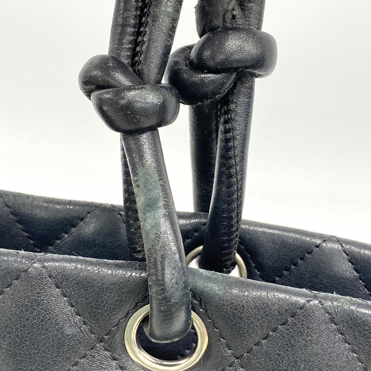 Chanel Tote Cambon Lambskin Black Silver — view 9