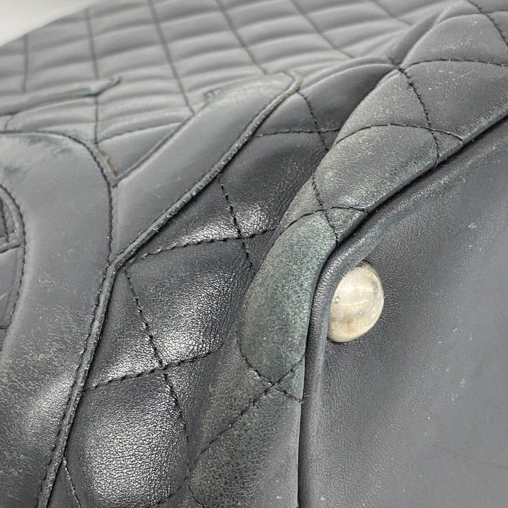 Chanel Tote Cambon Lambskin Black Silver — view 6